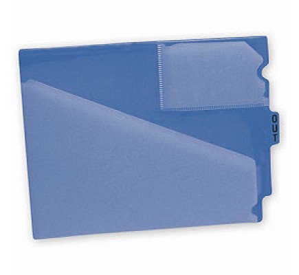 End Tab File Folder Out Guides, Center Position, Blue (Item#6299B) - Business Checks Supplies  - Business Checks  