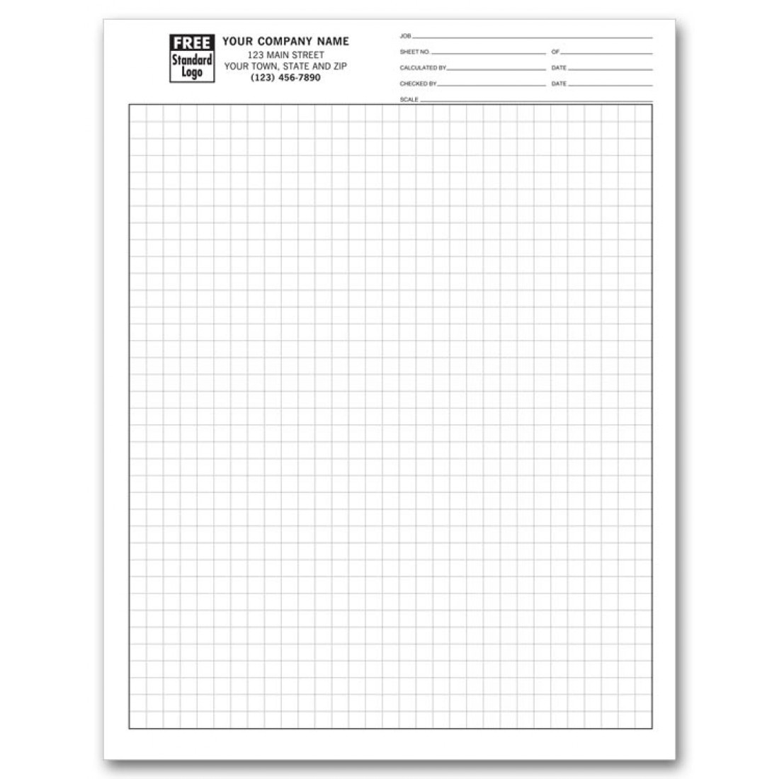 Engineering Graph Paper 1/4 Inch 204 At Print EZ.