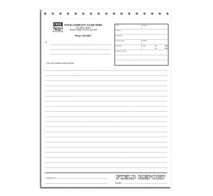 Field Report Forms 