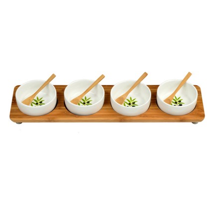 Four Bowl in Line Serving Platter (CB27) - General Picnic Products  - Picnic Products  