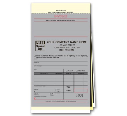 Fuel or Diesel Neptune Compatible Invoices 