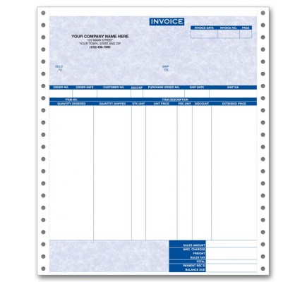 General Continuous Invoice for RealWorld - Parchment 