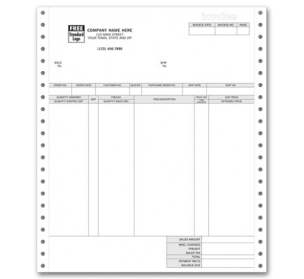 General Continuous Invoice for RealWorld 