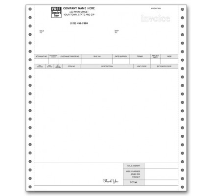 General Continuous Invoice for RealWorld & Great Plains 