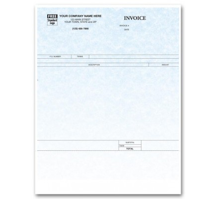 General Laser Invoice - Parchment 