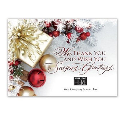 Gift of Thanks Holiday Logo Cards 