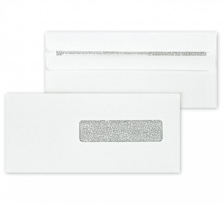 HCFA Blank Self Seal Envelope, Right Window 