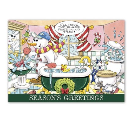 Happy Plumbing!  Holiday Cards 