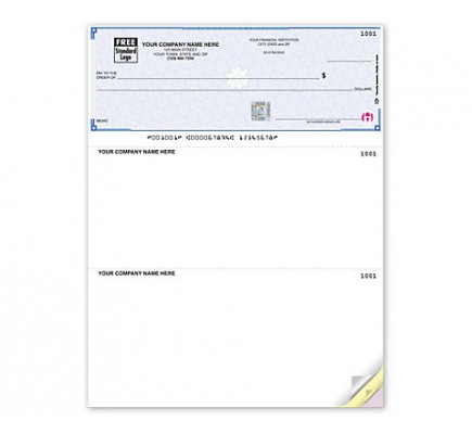 High Security Laser Top Check With Lines print checks from quickbooks, quicken checks printing, voucher checks for quicken