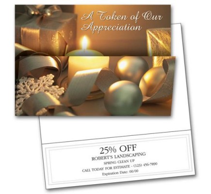 Holiday Token Coupon Cards 