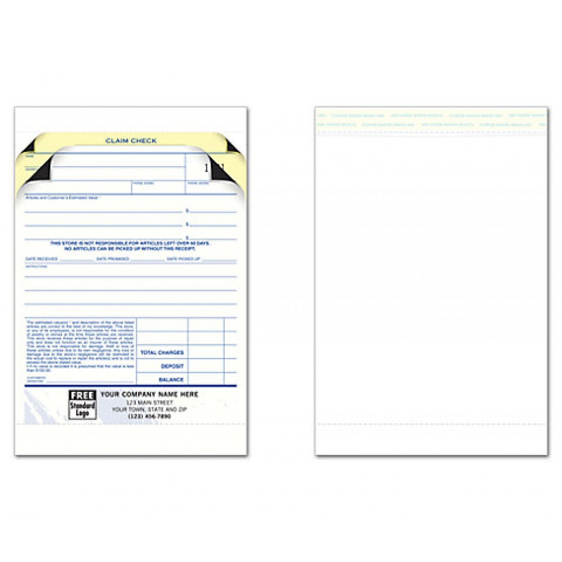 Jewelry Repair Order Forms With Envelope Free Shipping