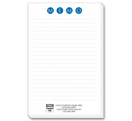 Large Memo Pads with Lines 