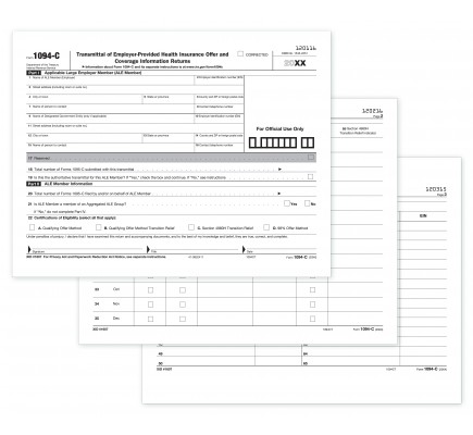Laser 1094-C Transmittal Employer Provded Health Ins 