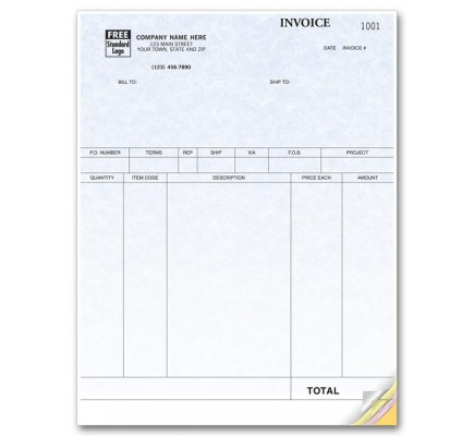 Laser Product Invoice compatible with QuickBooks- Parchment 