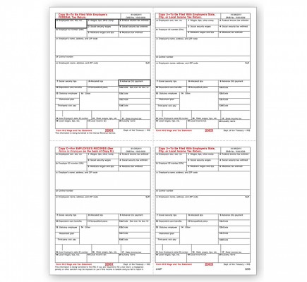 Laser W 2 Tax Forms, P Format 