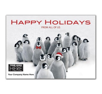 Penguin Parade Holiday Logo Cards 