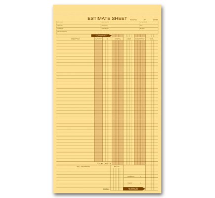 Personalized Estimate Pads 