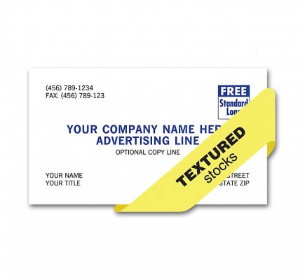 Preferred Business Cards, 1 Or 2 Ink Colors, Textured Stocks 