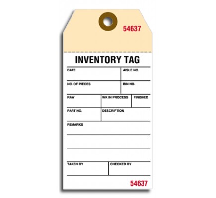 Preformated Inventory Tags 