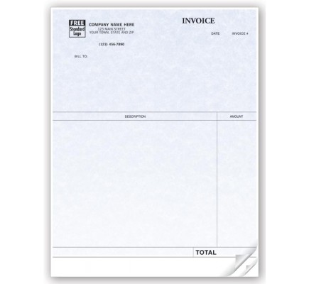 Professional Laser Invoice compatible with QuickBooks Parchment 