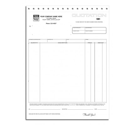 Quotations Forms 