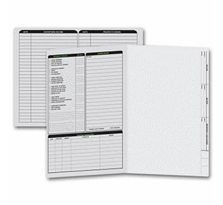 Real Estate Folder, Left Panel List, Letter Size, Gray (Item #285) - Business Checks Supplies  - Business Checks  