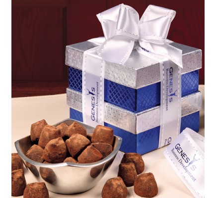 Rombe™ Four-Point Bowl with Cocoa Dusted Truffles 