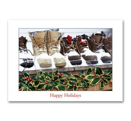Snow Boots Contractor & Builder Holiday Cards 