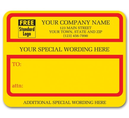 Specail Custom Wording Jumbo Labels 
