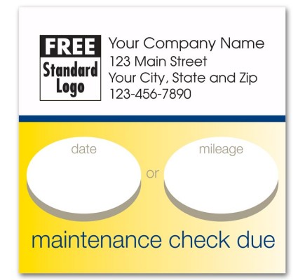 Static Cling Service Labels 