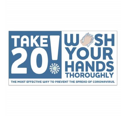 Take 20! Wash Your Hands Stickers  