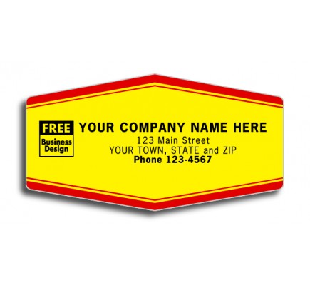 Tough Laminated Yellow Service Labels 