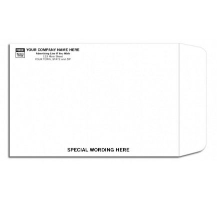 White Mailing Envelope - Open End 