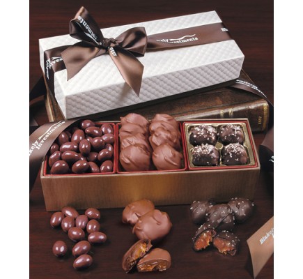White Pillow-Top Gift Boxes with Chocolate Bliss 
