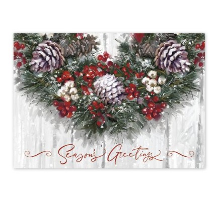 Winter Wreath Holiday Cards 