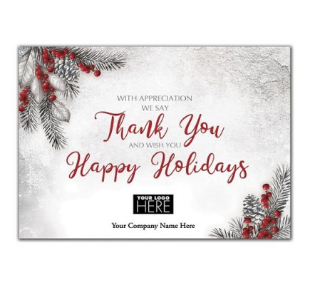 With Gratitude Holiday Logo Cards 