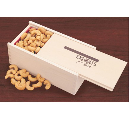  Wooden Collector's Box with Extra Fancy Jumbo Cashews  