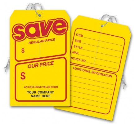 Yellow Price Tags 