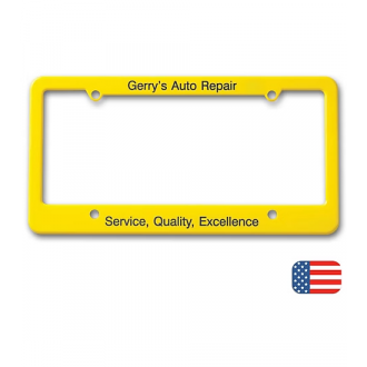 License Plate Frame - Straight Bottom