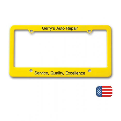 License Plate Frame - Straight Bottom 