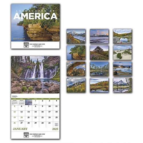 2025 Landscapes Of America Wall Calendar 