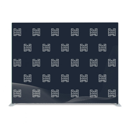 10 ft x 8 ft Step and Repeat Straight Pillow Case Backdrop 