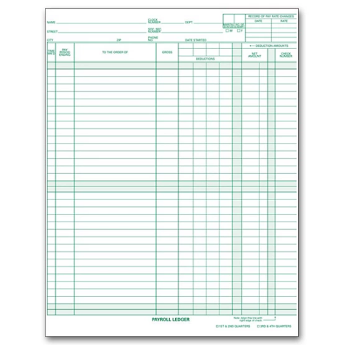 Payroll/Expense Ledger 