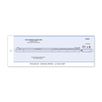 A/P One Write Center Check with Carbon Strip
