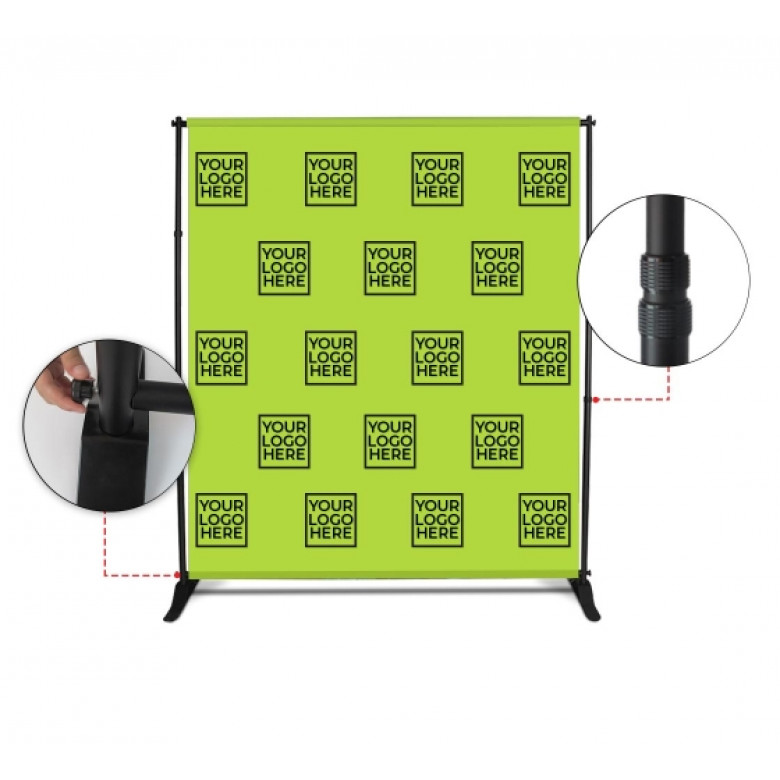 6 ft x 8 ft Step and Repeat Adjustable Banner Stands