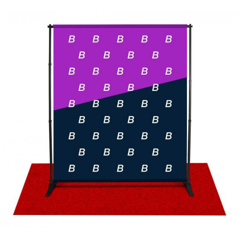 6 ft x 8 ft Step and Repeat Adjustable Banner Stands