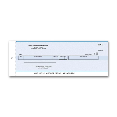 Cash Disb Center Check 