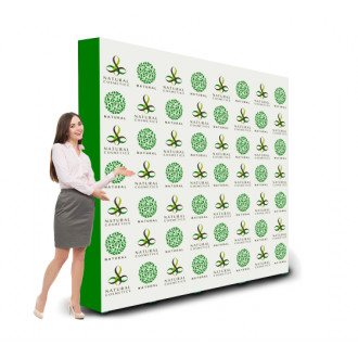 8 ft x 8 ft Step and Repeat Fabric Pop Up Straight Display