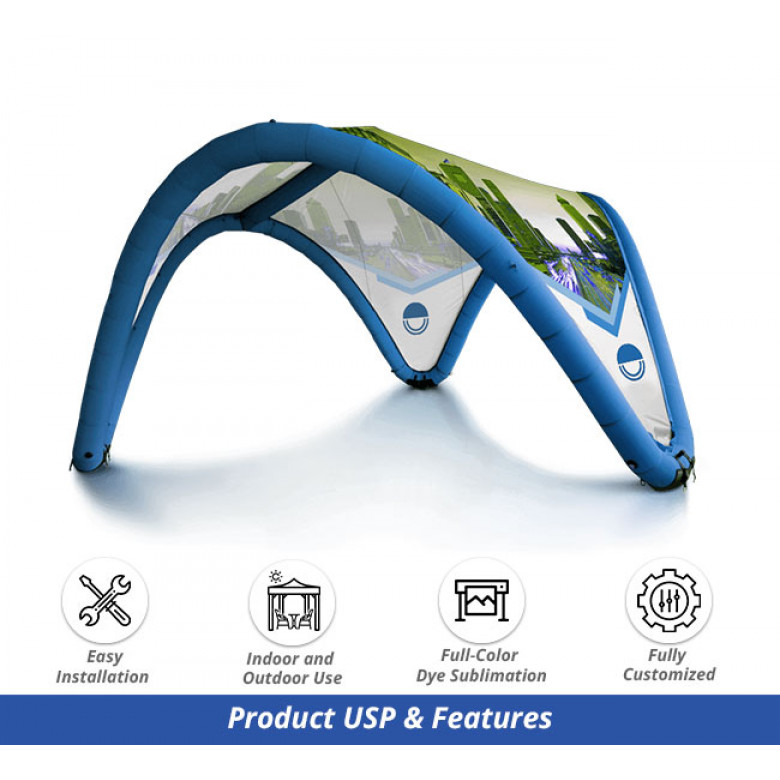 Custom Printed Inflatable Dome Tent - Design 2