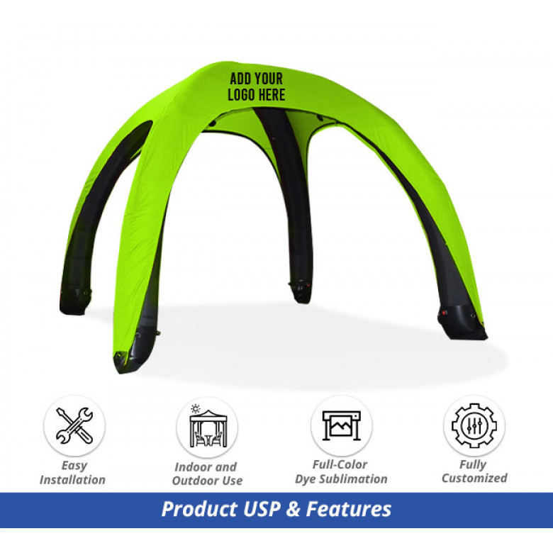 Custom Printed Inflatable Dome Tent - Design 1